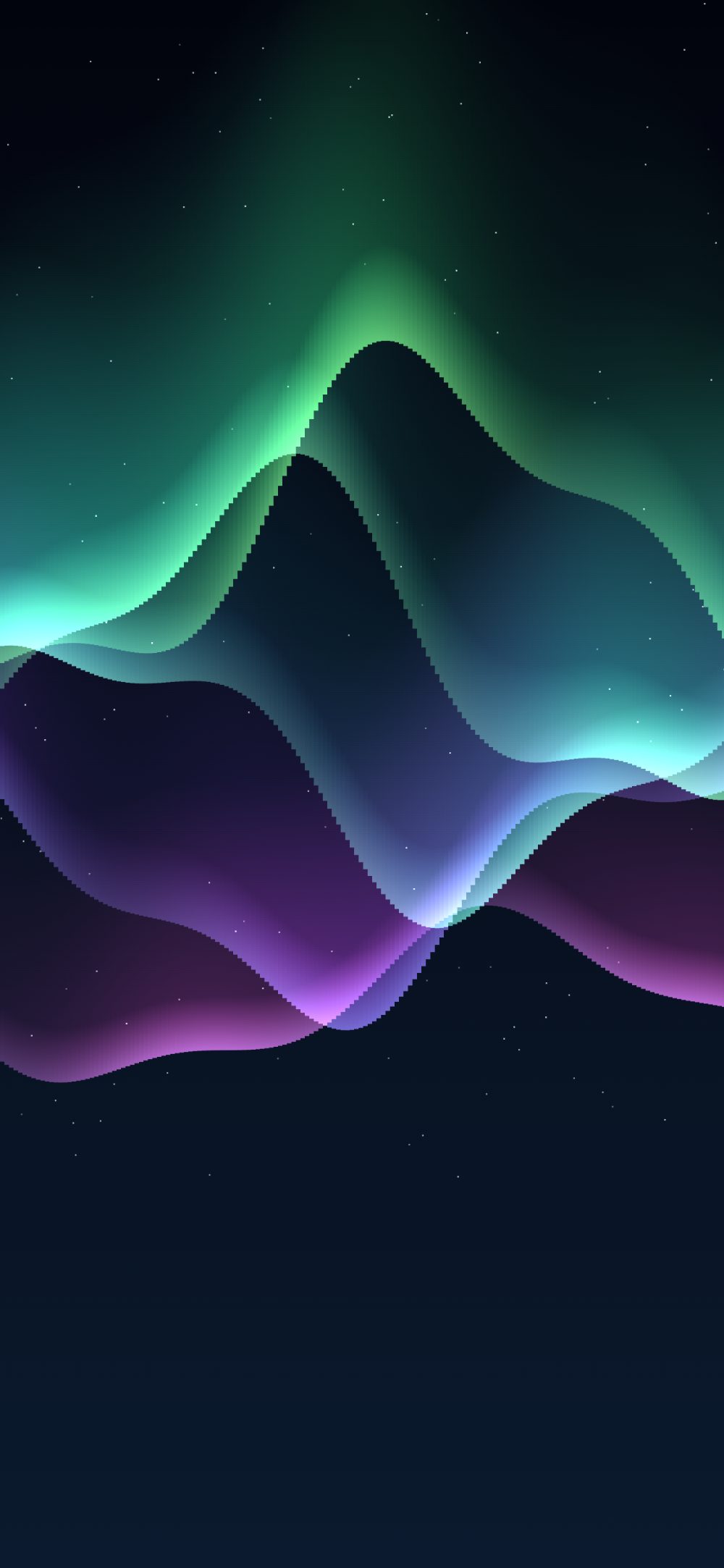 Loudbloom — the Aurora scene, curtains of light reacting to the music